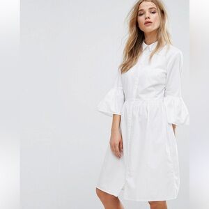 Cotton shirt dress